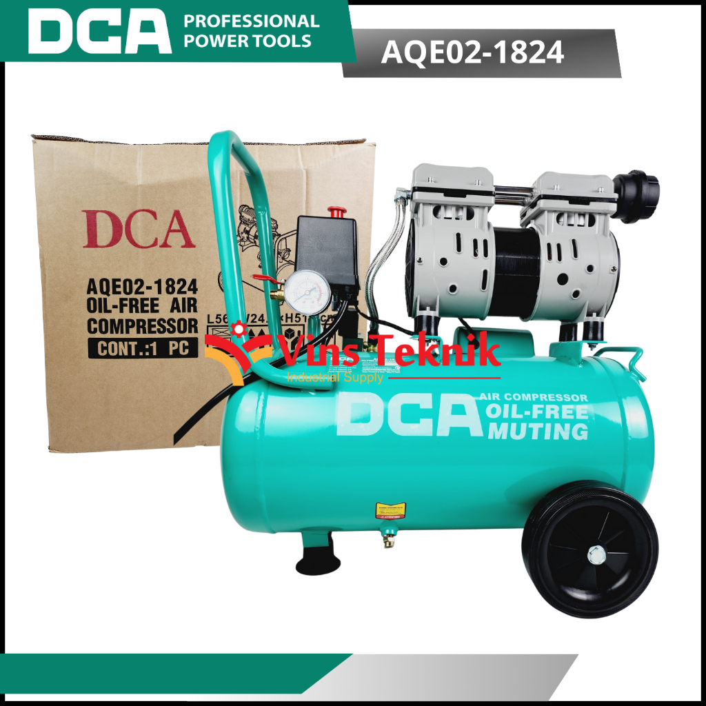 Jual Mesin Kompresor Angin Compressor Oilless 1HP 24L DCA AQE02-1824 ...