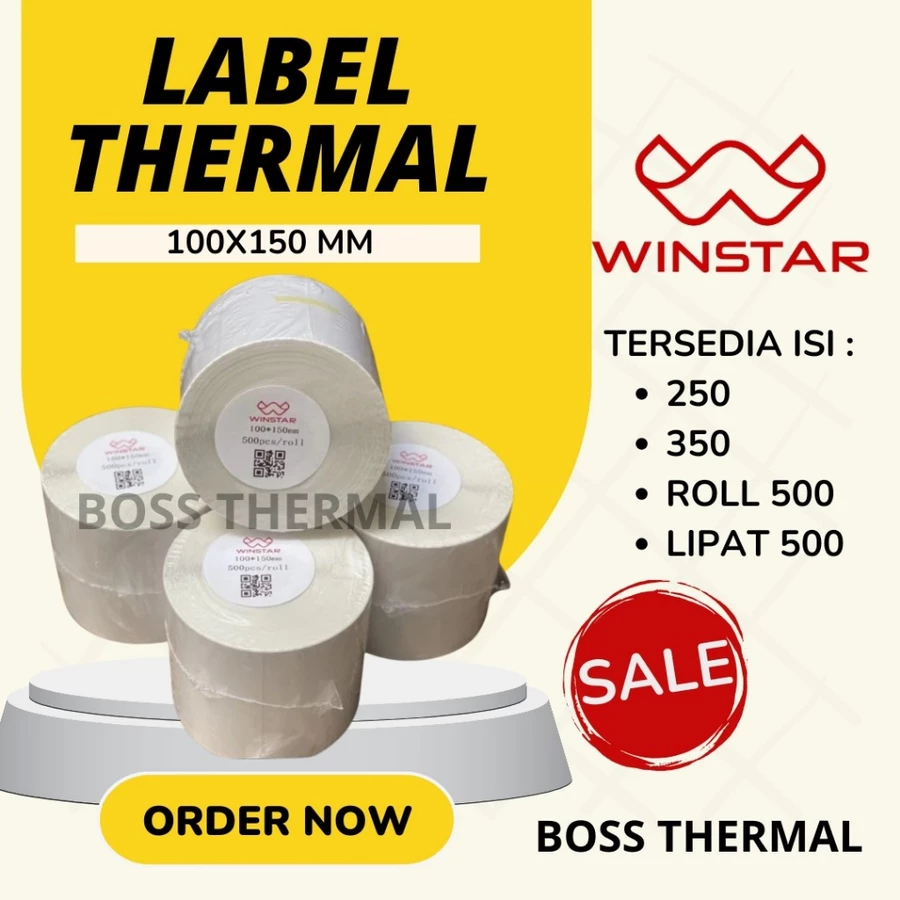 Kertas Label Thermal Barcode A6