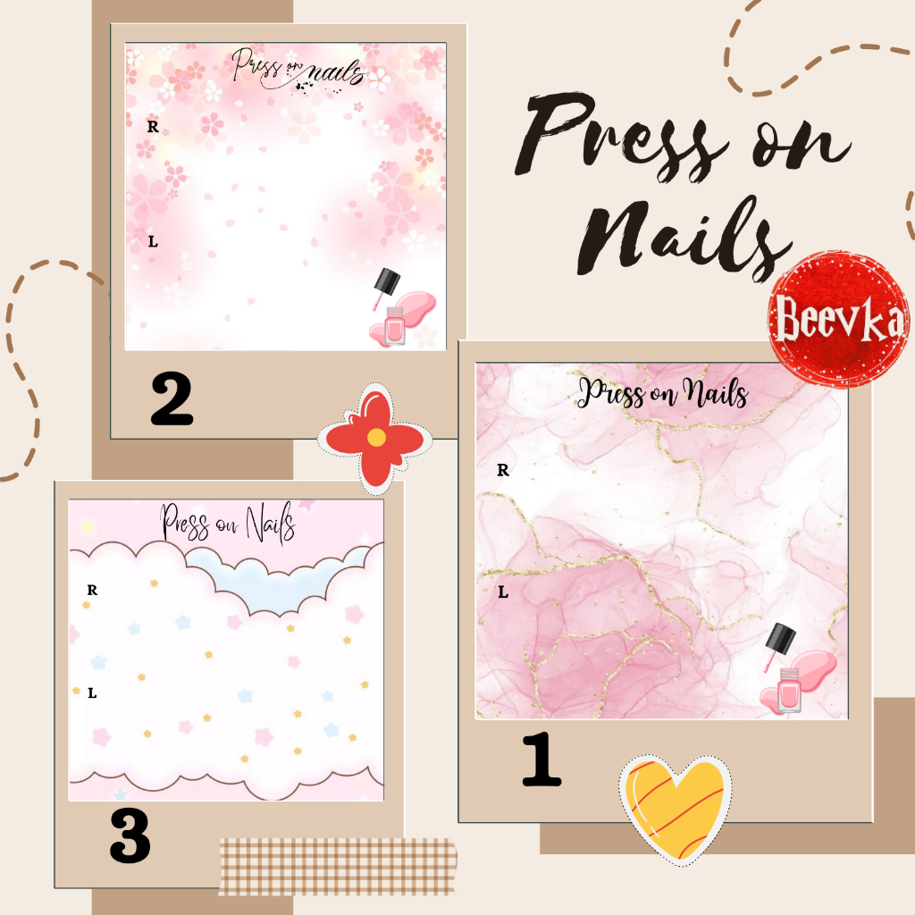 Jual Kertas Dudukan Nail Art Kuku Palsu Shopee Indonesia