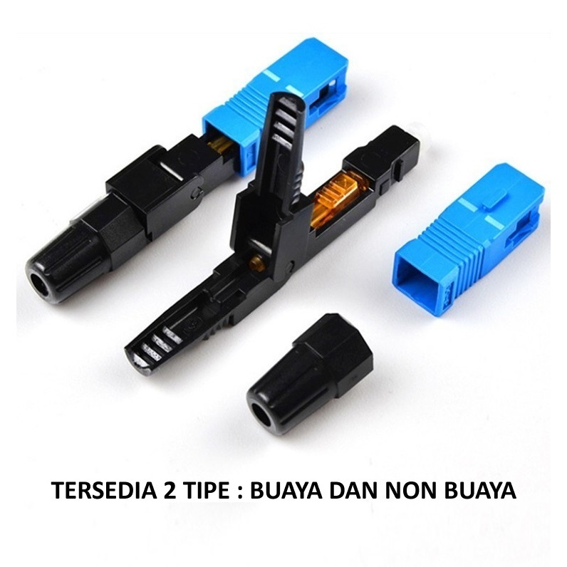 Jual Fast connector SC UPC 1Pack ISI 10Pcs Fiber Optik konektor FTTH ...