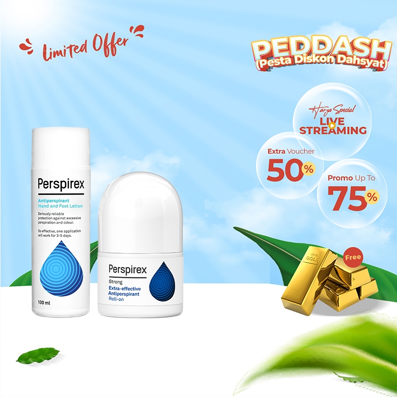 Jual Perspirex Strong AntiPerspirant Roll On 20ml + Perspirex Foot