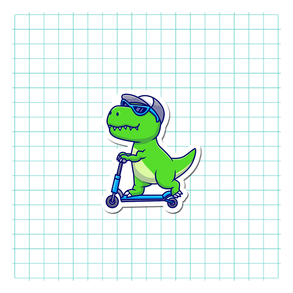Jual Sticker Dino Naik Scooter | Shopee Indonesia