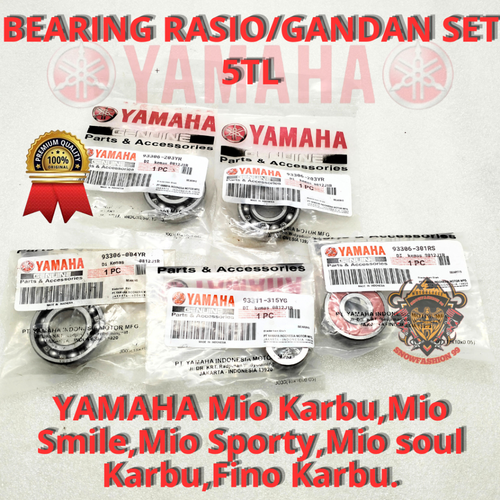 Jual BEARING RASIO MIO KARBU 5TL BEARING GARDAN MIO SPORTY ,MIO SOUL ...