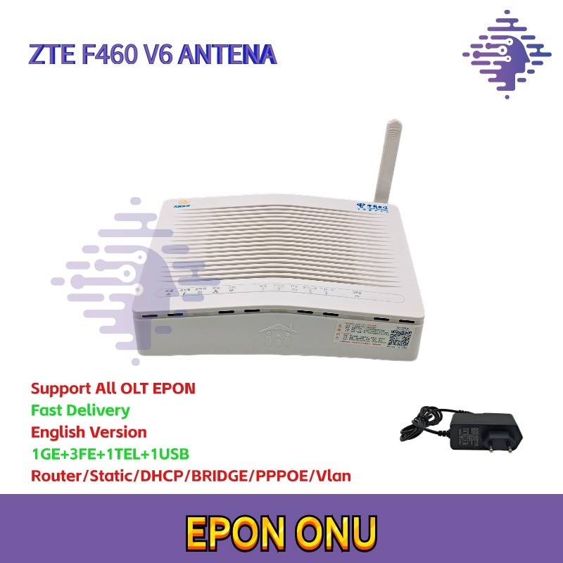 Jual Bekas ZTE F460 V6 Antena ONT EPON ONU SUPPORT PPPOE/BRIDGE/DHCP ...