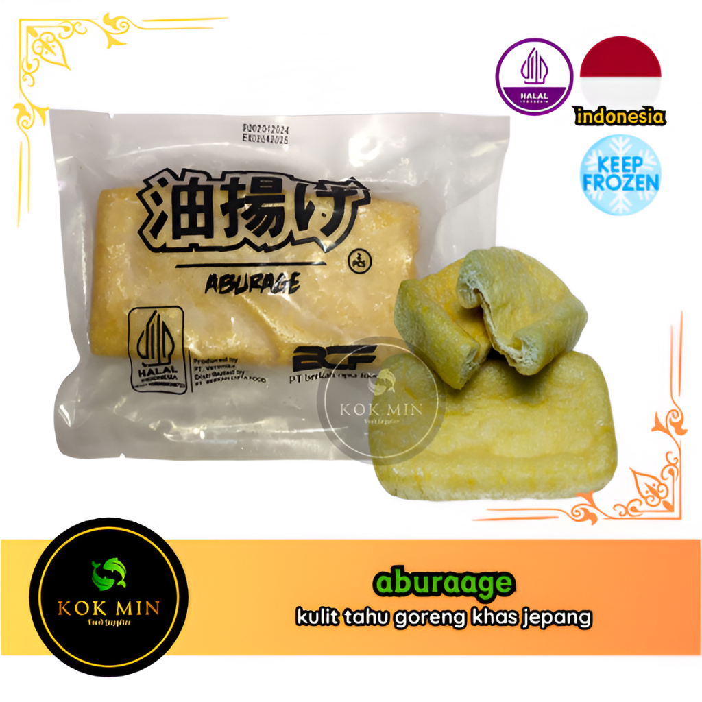 Jual Aburaage / Tahu Goreng Khas Jepang / Fried Tofu 2 pcs per pack