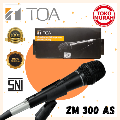 Jual Mic/Condensor Microphone/Mikropon Kondensor TOA ZM 300 AS Wired ...