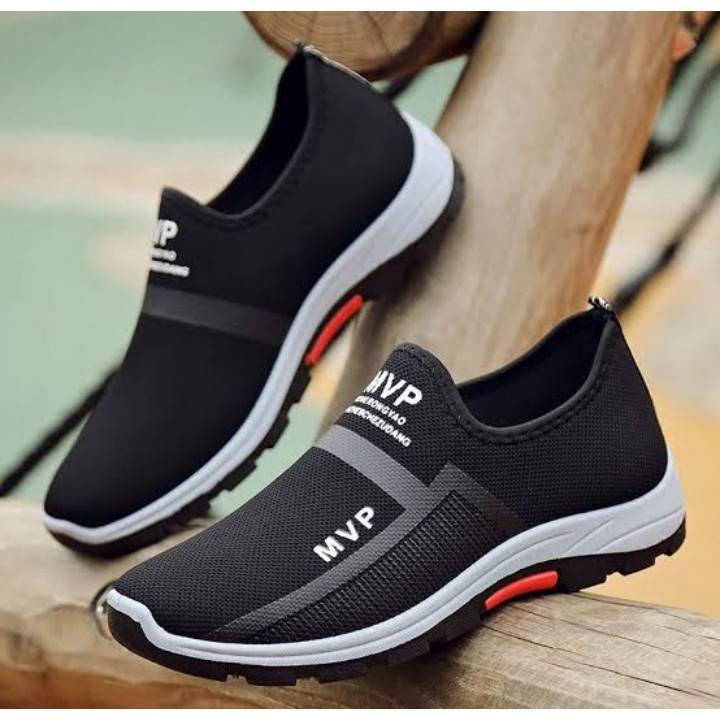 Jual Sepatu Slip On Pria Mvp Casual Simple | Shopee Indonesia