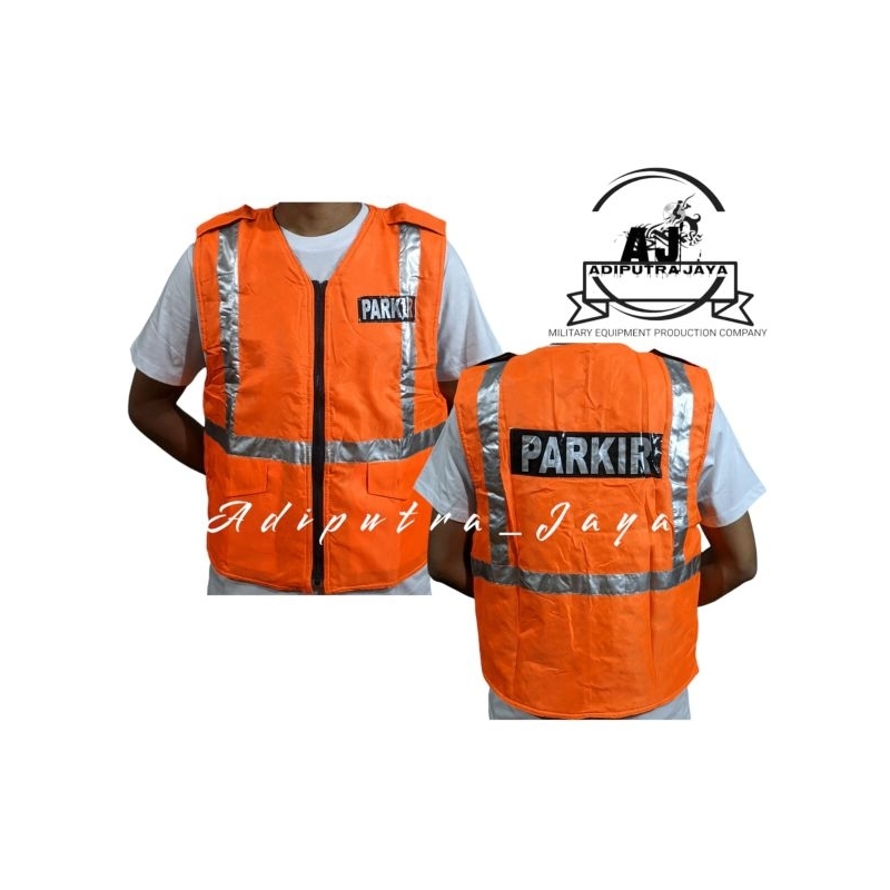 Jual Rompi prkir/rompi kerja lapangan oranye termurah /terbaik | Shopee