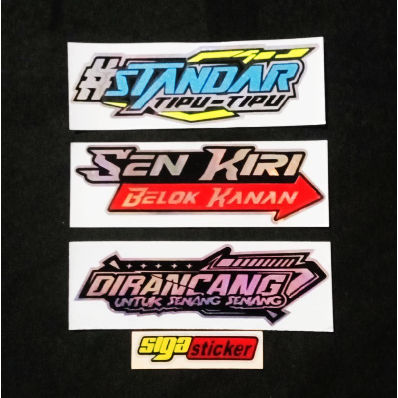 Jual STIKER KATA KATA STICKER STANDAR TIPU TIPU CUTTING | Shopee Indonesia
