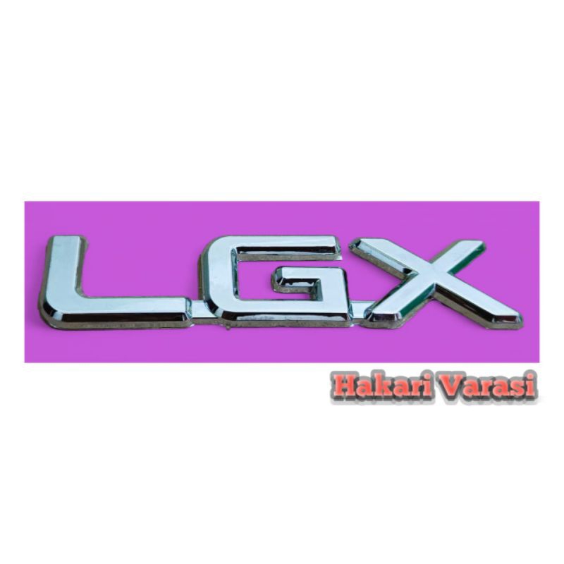 Jual Emblem Tulisan Lgx Warna Chrom Silver Untuk Mobil Kijang Kapsul