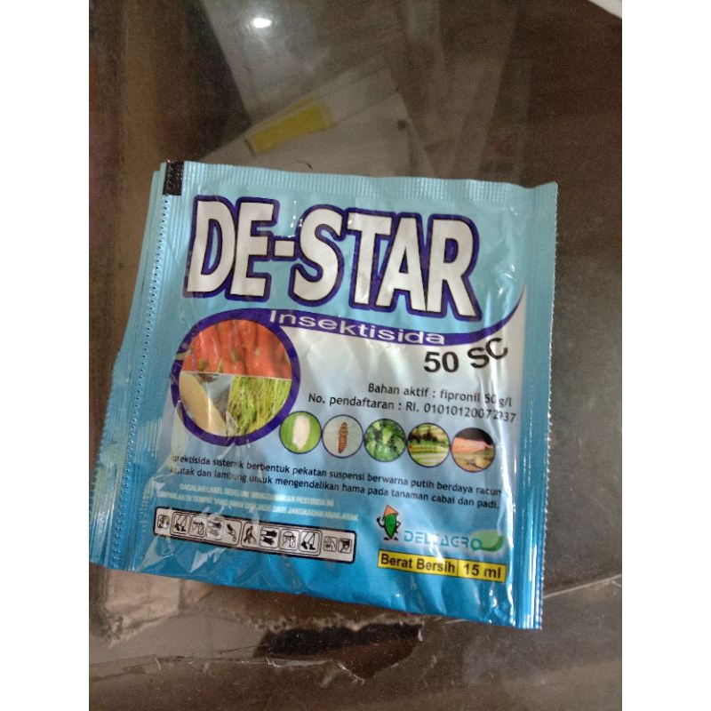 Jual obat pertanian insektisida DE STAR 50SC 15ml | Shopee Indonesia