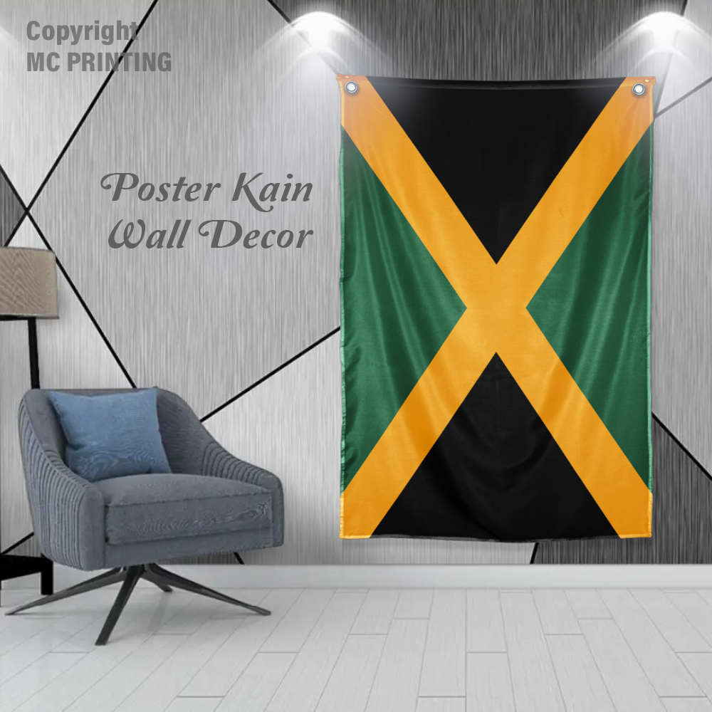 Jual Poster Kain Jamaika Reggae Bob Marley Jamaica Jamaican - Wall ...