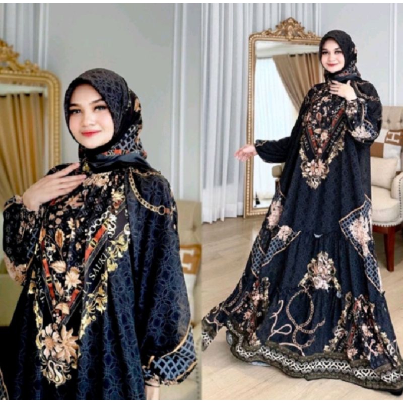 Jual gamis mono classic Shella saukia | Shopee Indonesia