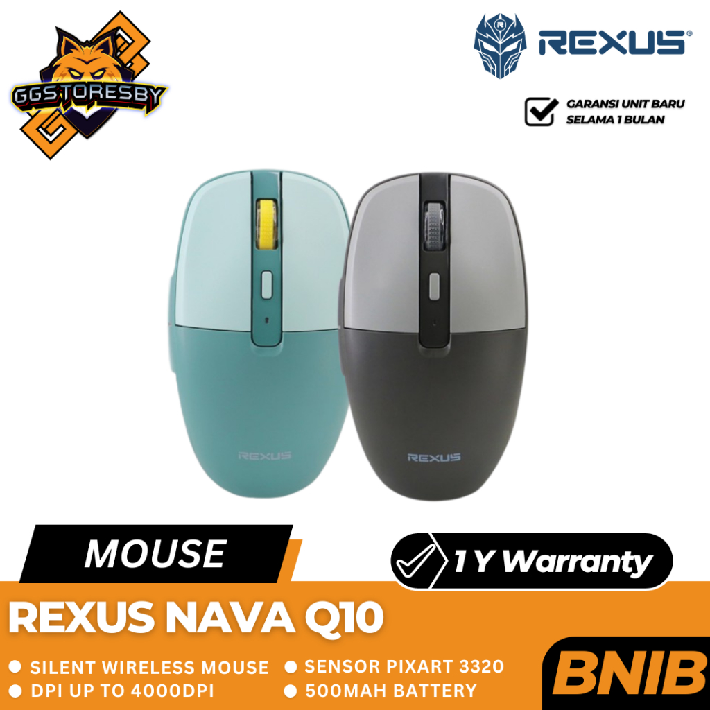 Jual REXUS NAVA Q10 BLUETOOTH WIRELESS Gaming Mouse | Shopee Indonesia