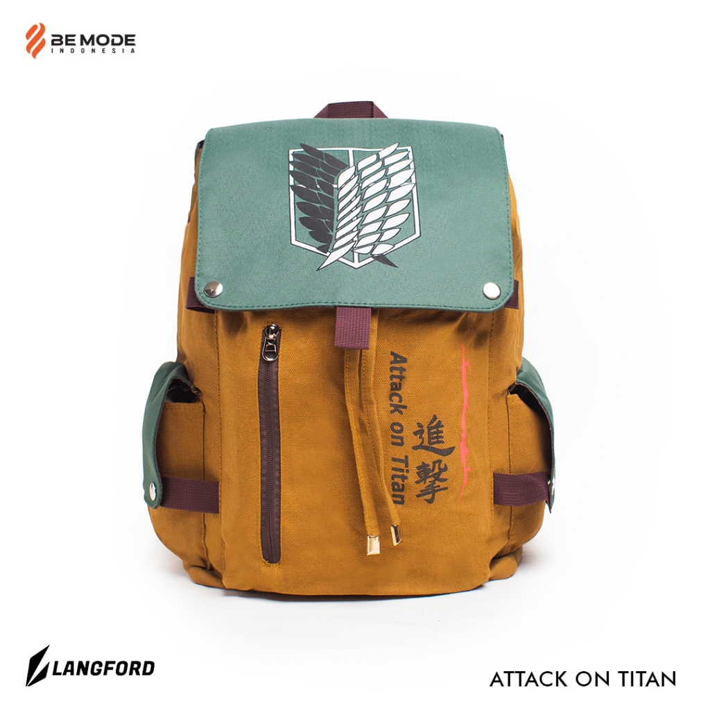 Jual Tas Ransel Anime Attack On Titan AOT - Langford Laptop | Shopee ...