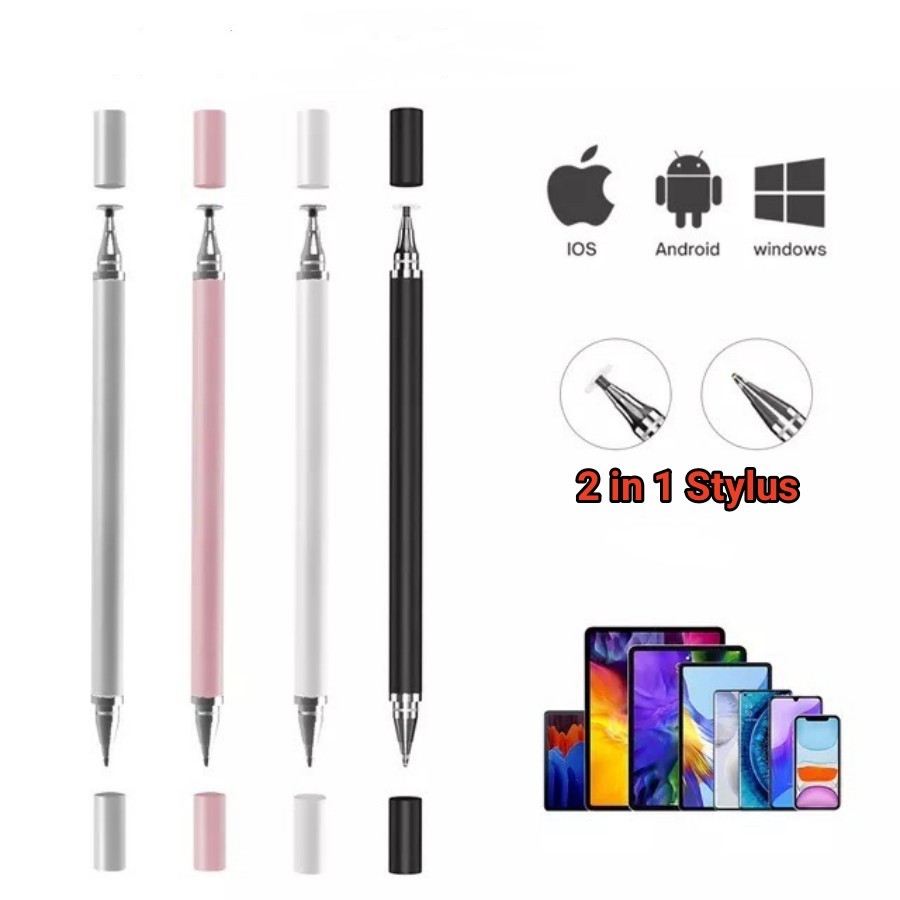 Jual Stylus pen 2 in 1 Pulpen Gel multifungsi for Apple Android iphone