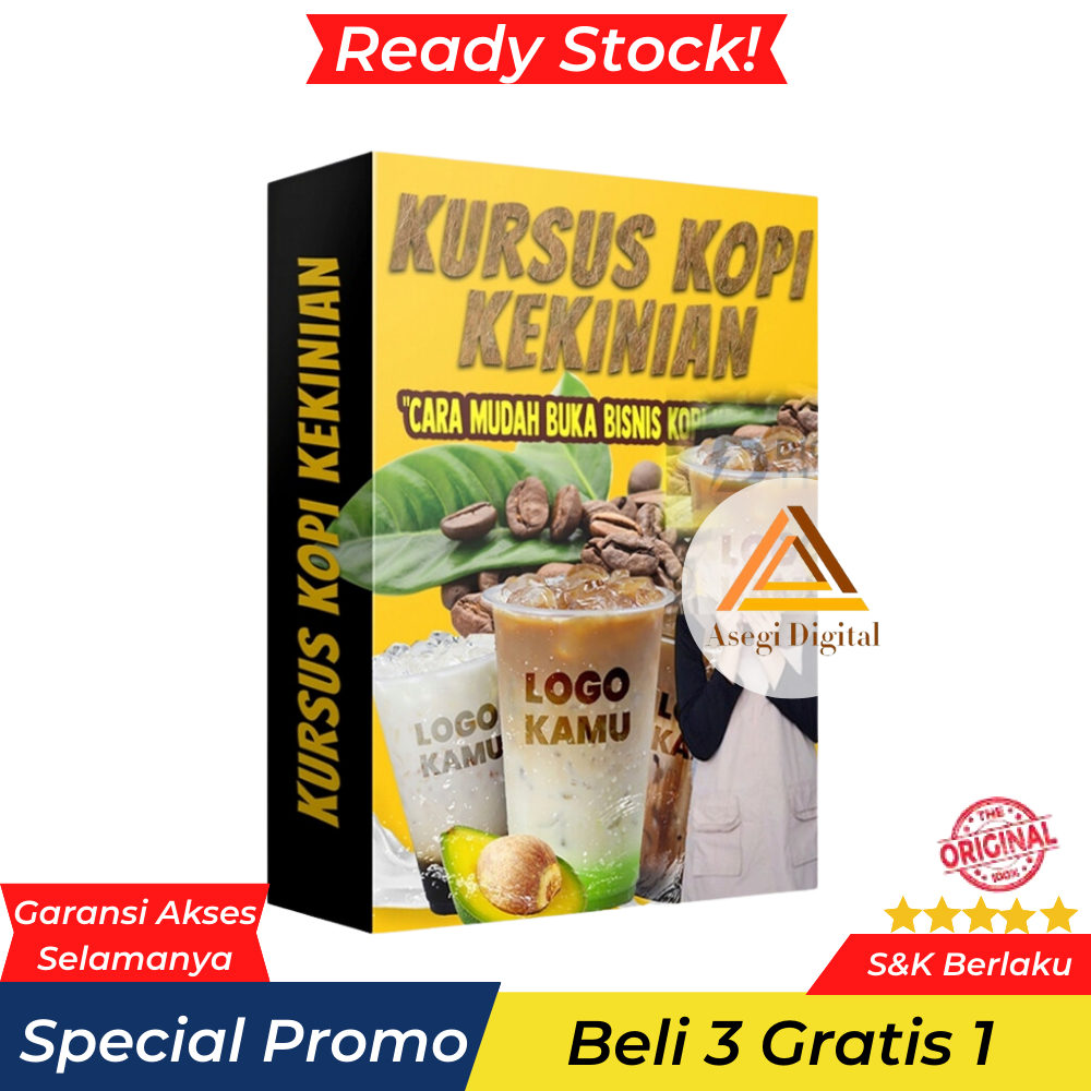 Jual KELAS BISNIS KOPI KEKINIAN - Kursus Lengkap Buka Bisnis Warung ...