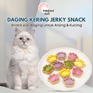 Paw Freeze Dried Chicken Meat Treat | Daging Kering Jerky Snack Anjing Snack Kucing Meat Pie Daging sayuran ayam buah-buahan Snack Cemilan Sehat Untuk Anabul Anjing dan Kucing Meat Pie Fresh Cemilan Kucing Biskuit Kucing Snack Anjing Snack Biskuit Anjing