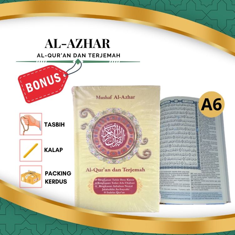 Jual Al Qur'an Mushaf Al-Azhar A6 Terjemah HC - Jabal | Shopee Indonesia