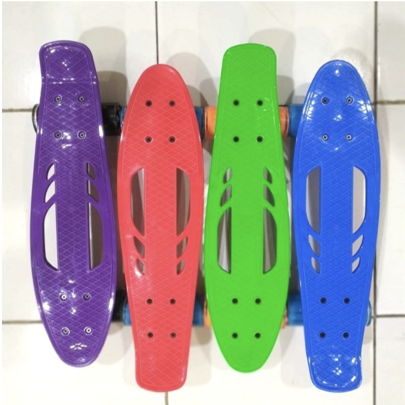 Jual PENNY BOARD SKATEBOARD FISH BANANA BOARD 22 INCH RODA LED | Shopee ...