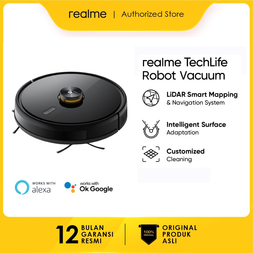Jual realme TechLife Robot Vacuum Cleaner Cleaner Vaccum Cleaner ...