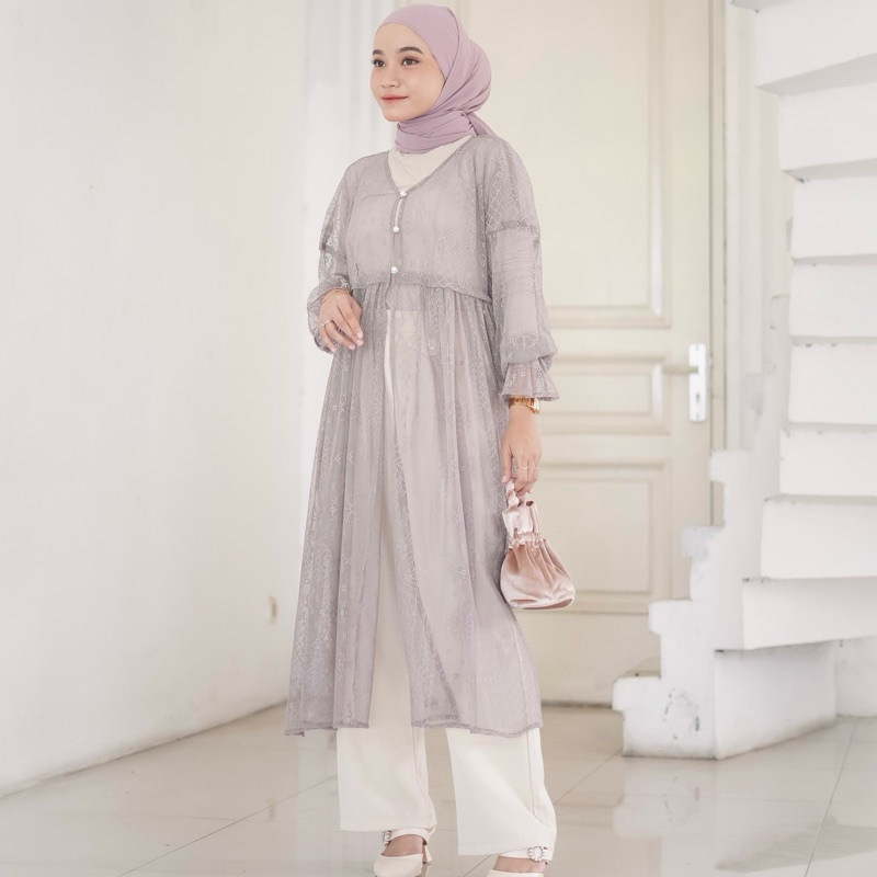 Jual Nada Outer Lace Sapto Tile Dress Undangan Simple Mewah | Shopee ...