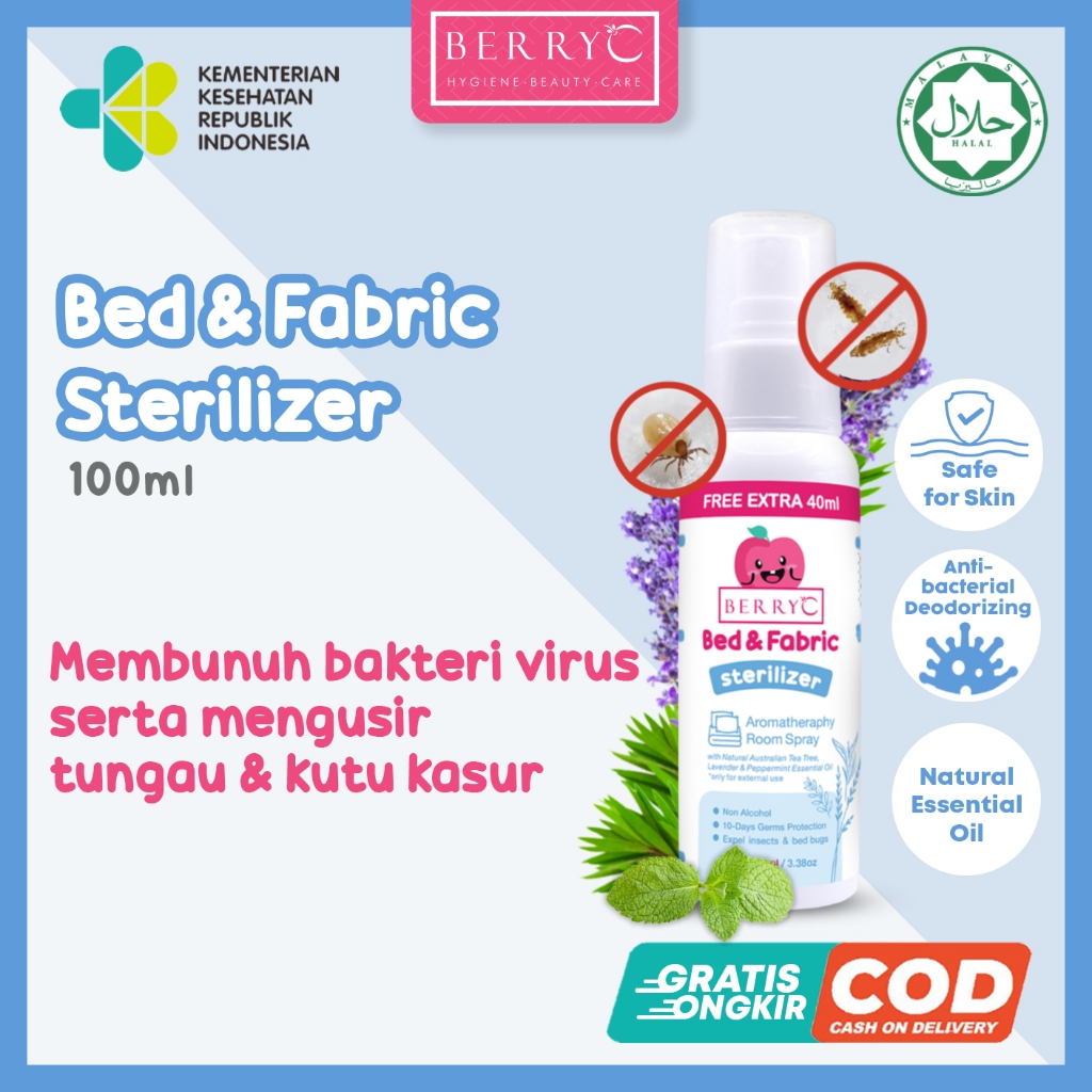 Jual BerryC Bed & Fabric Steriliser 100ml Spray Sanitizer Disinfectant