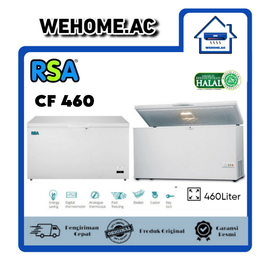 Jual Chest Freezer RSA CF460 Freezer Box RSA 450 Liter Lemari Pembeku ...