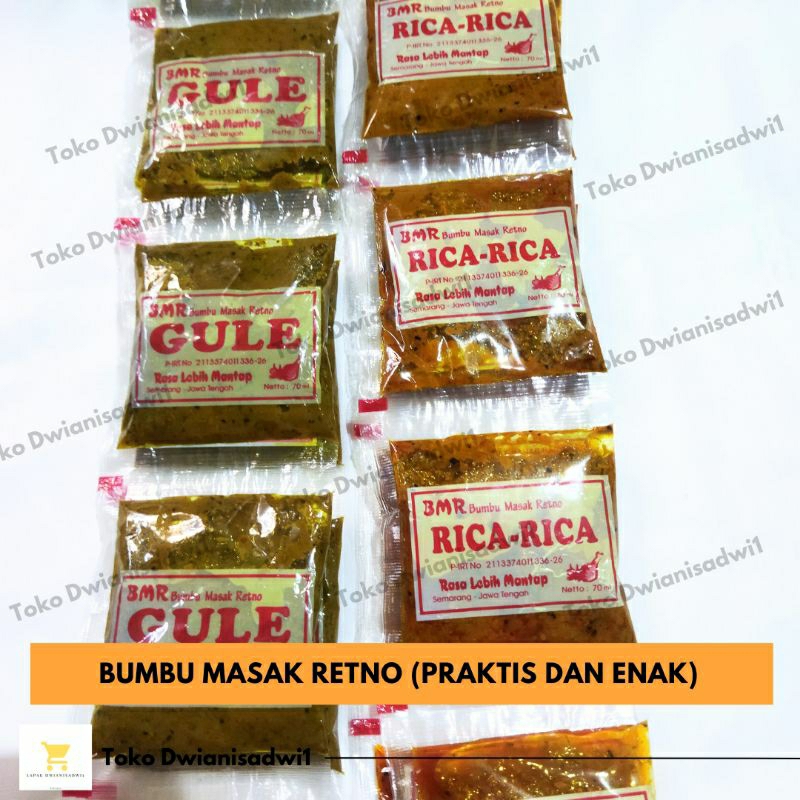 Jual Bumbu Masak RICA-RICA Cap Retno Produksi Semarang Asli | Shopee ...