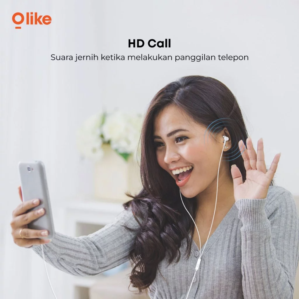 OLIKE Headset E100S | Wired IN-EAR | Earphone | Handsfree Kabel 3.5mm - Hi-Fi AUDIO PERFORMANCE