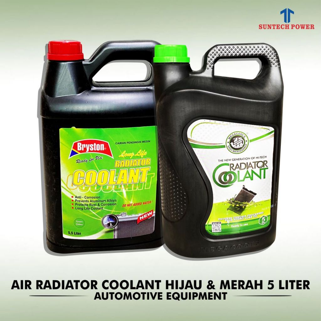 Jual Air Radiator Megacools Radiator Coolant Hijau Merah 5 Liter Galon ...