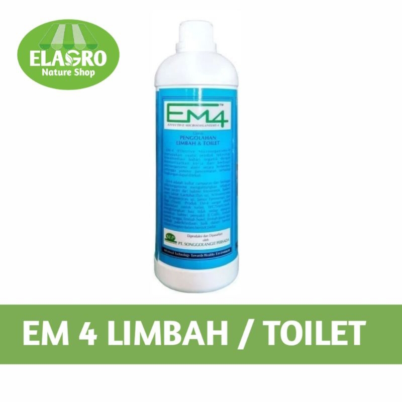 Jual EM4 pengolahan limbah dan toilet warna biru putih 1 liter | Shopee ...