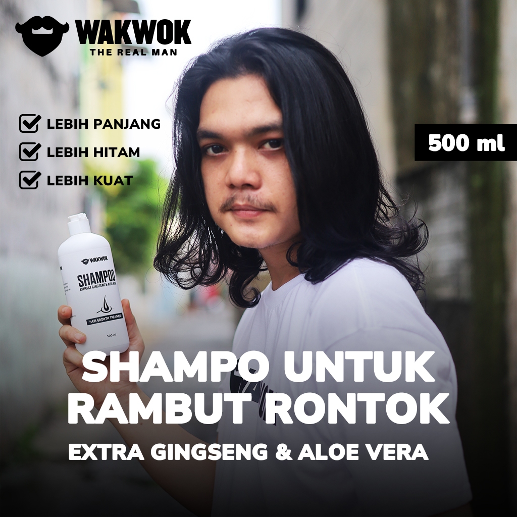 Jual Shampo Untuk Rambut Rontok - Wakwok Shampoo (Extra Gingseng & Aloe ...
