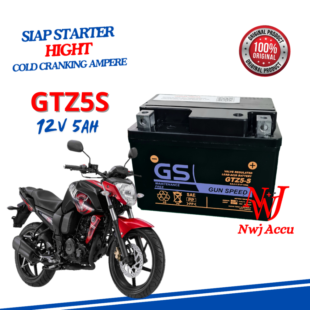 Jual AKI KERING MOTOR YAMAHA BYSON XABRE GTZ5S GTZ4V YTZ5S YTZ4V GS Y