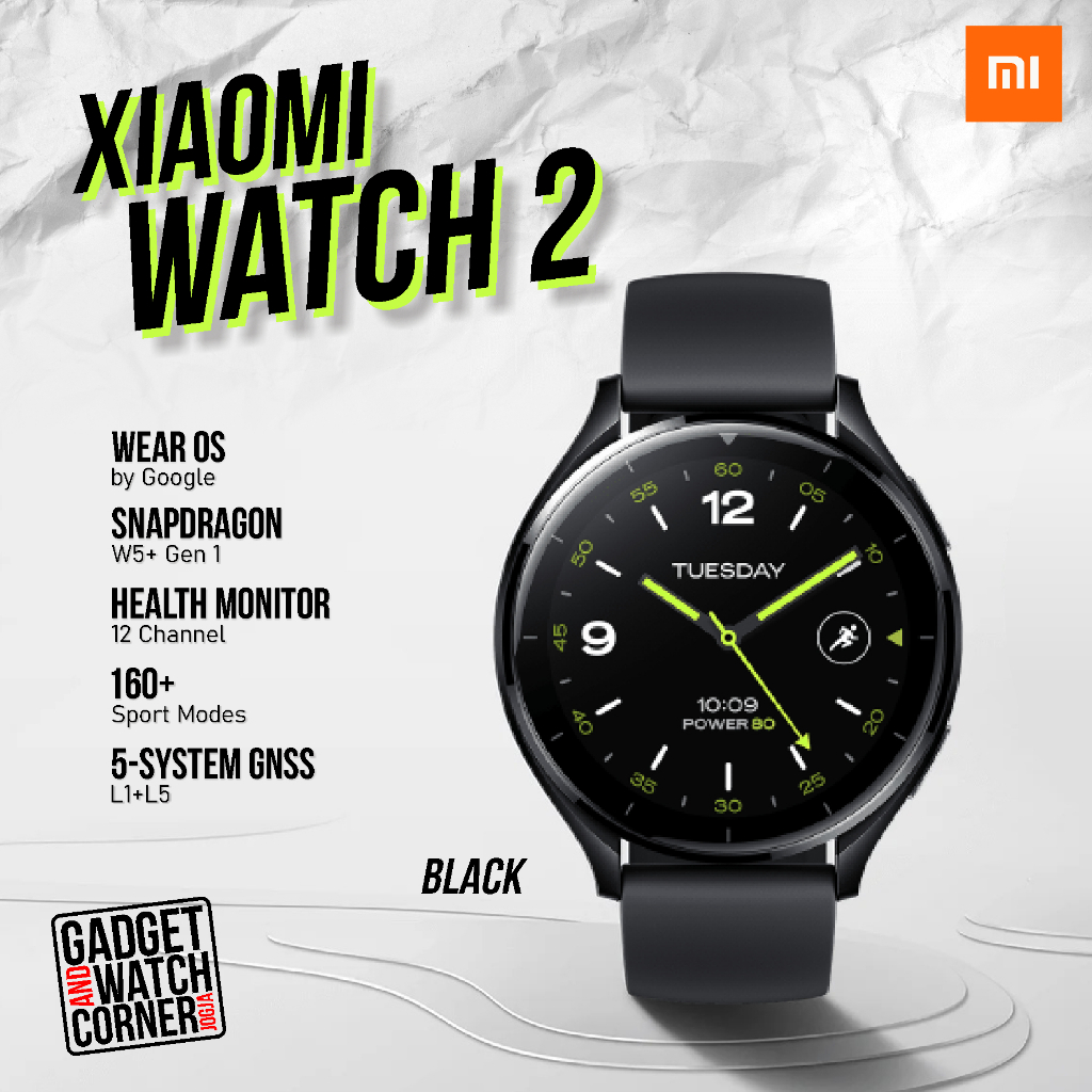 Xiaomi Watch Smartwatch Inch AMOLED GNSS Wear OS Garansi Resmi