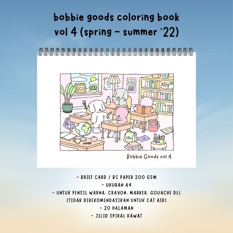 Jual Bobbie Goods Coloring Book Vol 4 Spring Summer '22 20 halaman buku