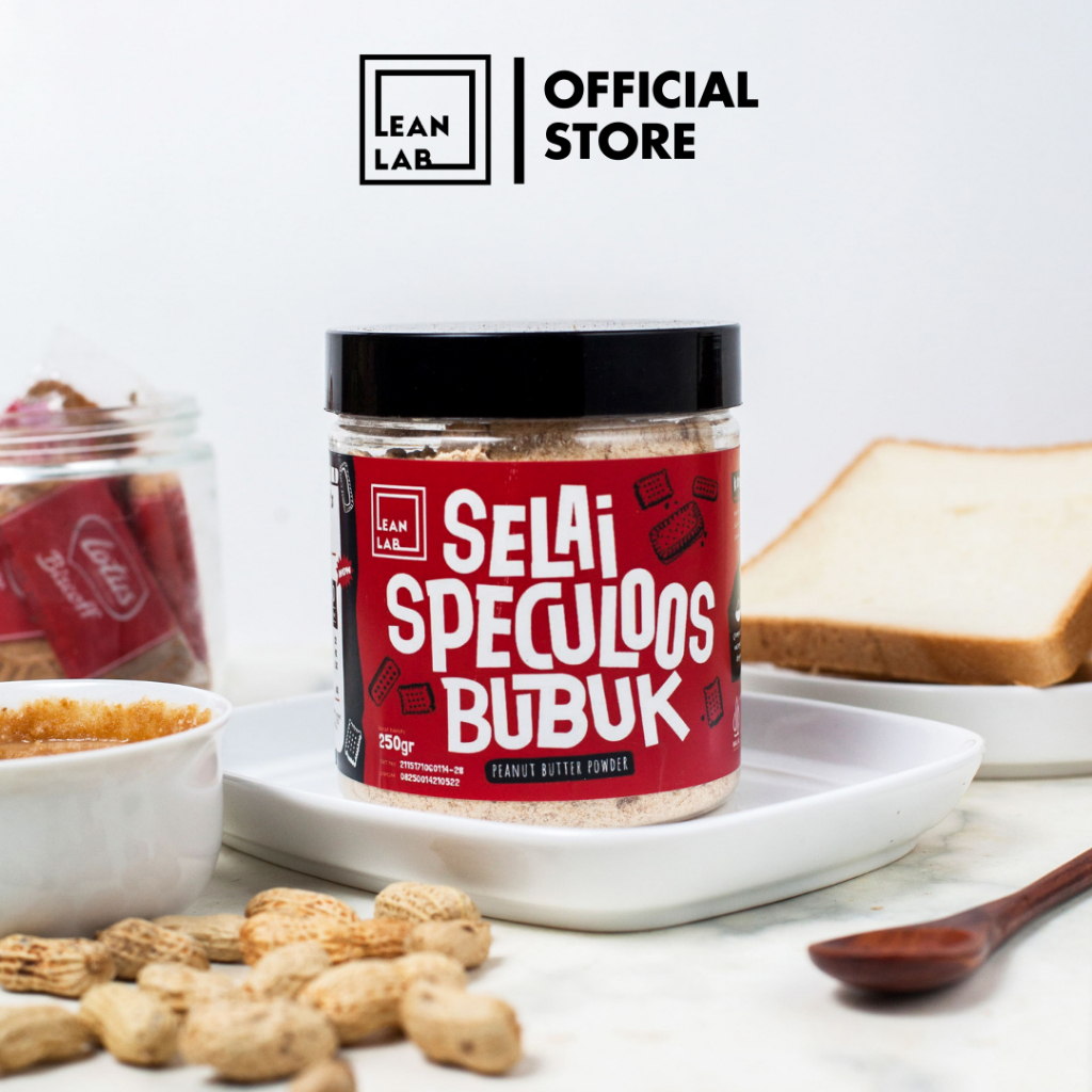 Jual Lean Lab Selai Speculoos 250gr Peanut Butter Powder / Selai ...