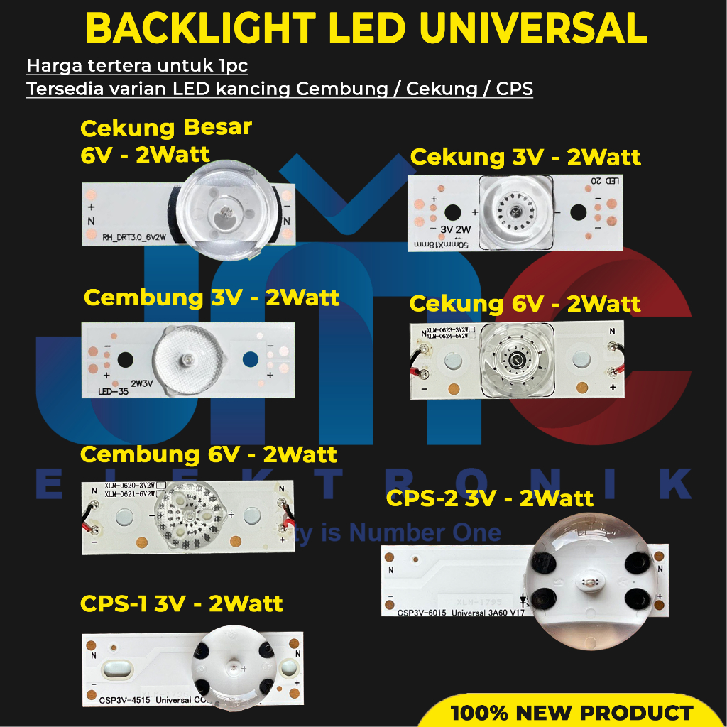 Jual Single Backlight Led Tv Universal Tersedia Varian kancing cekung ...
