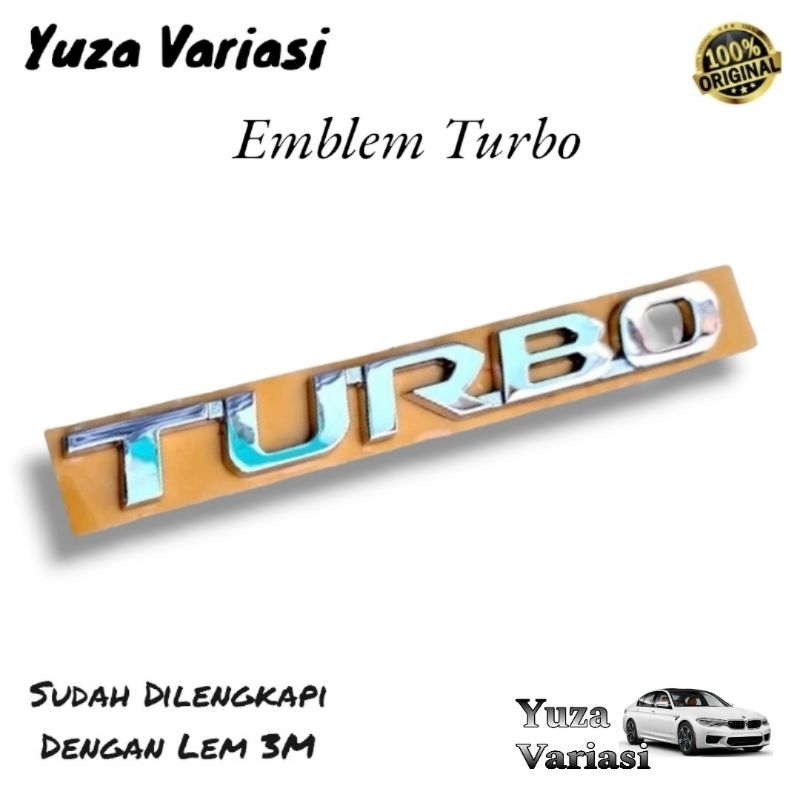 Jual Emblem Logo Turbo Raize Rocky Universal Original/Emblem Tulisan ...