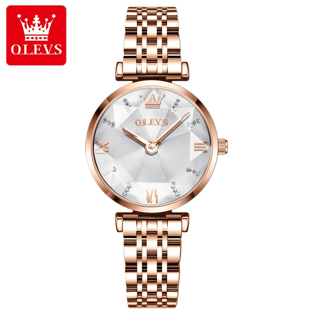 Jual Olevs Jam Tangan Wanita Original Anti Air Tahan Korean Fashion Diamond Face Modern High