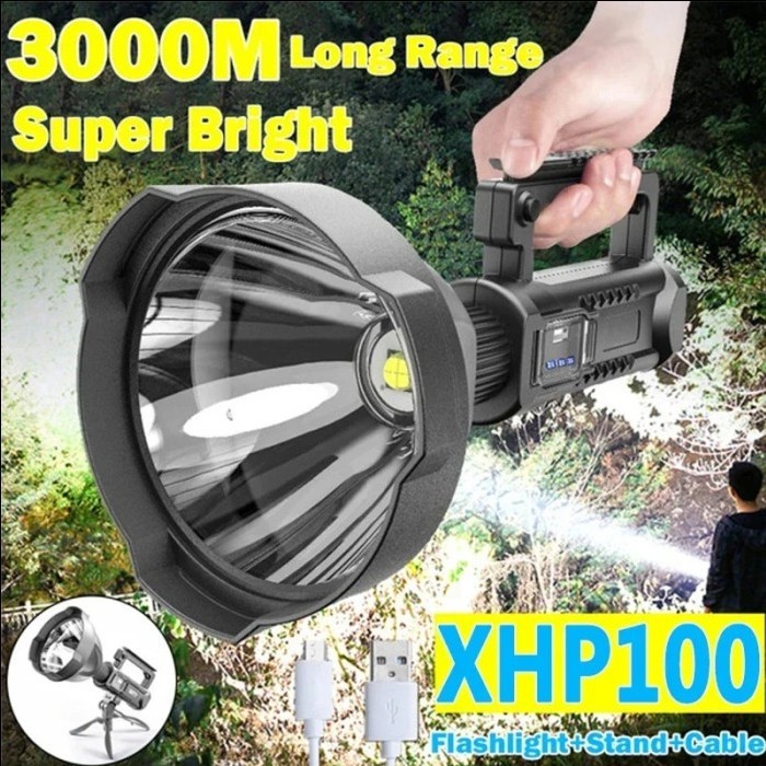 Jual Senter super terang X2000 W591 Big Lamp LED XHP70 USB charger hp ...