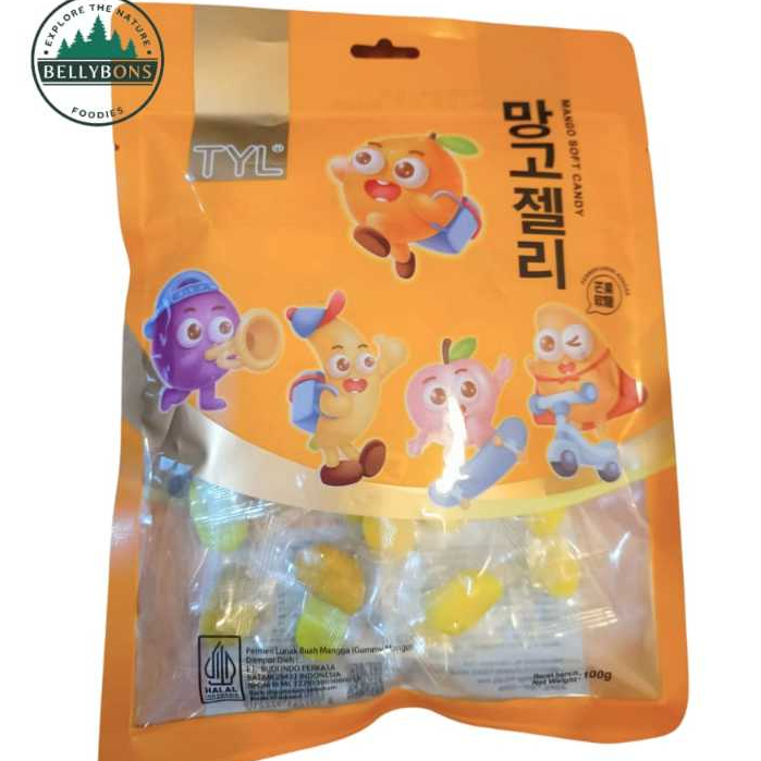 Jual TYL Baopi Gummy Soft Candy Permen Lunak Rasa Buah Mangga Peach ...