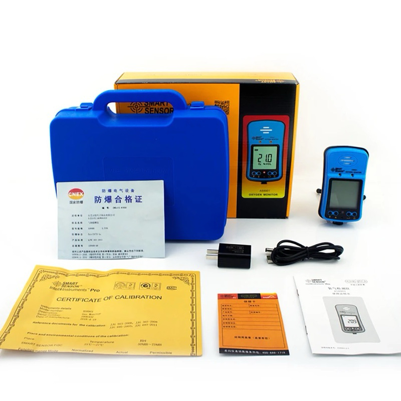 Jual Oxygen Detector Kalibrasi Smart Sensor AS8901 O2 Tester Detektor ...