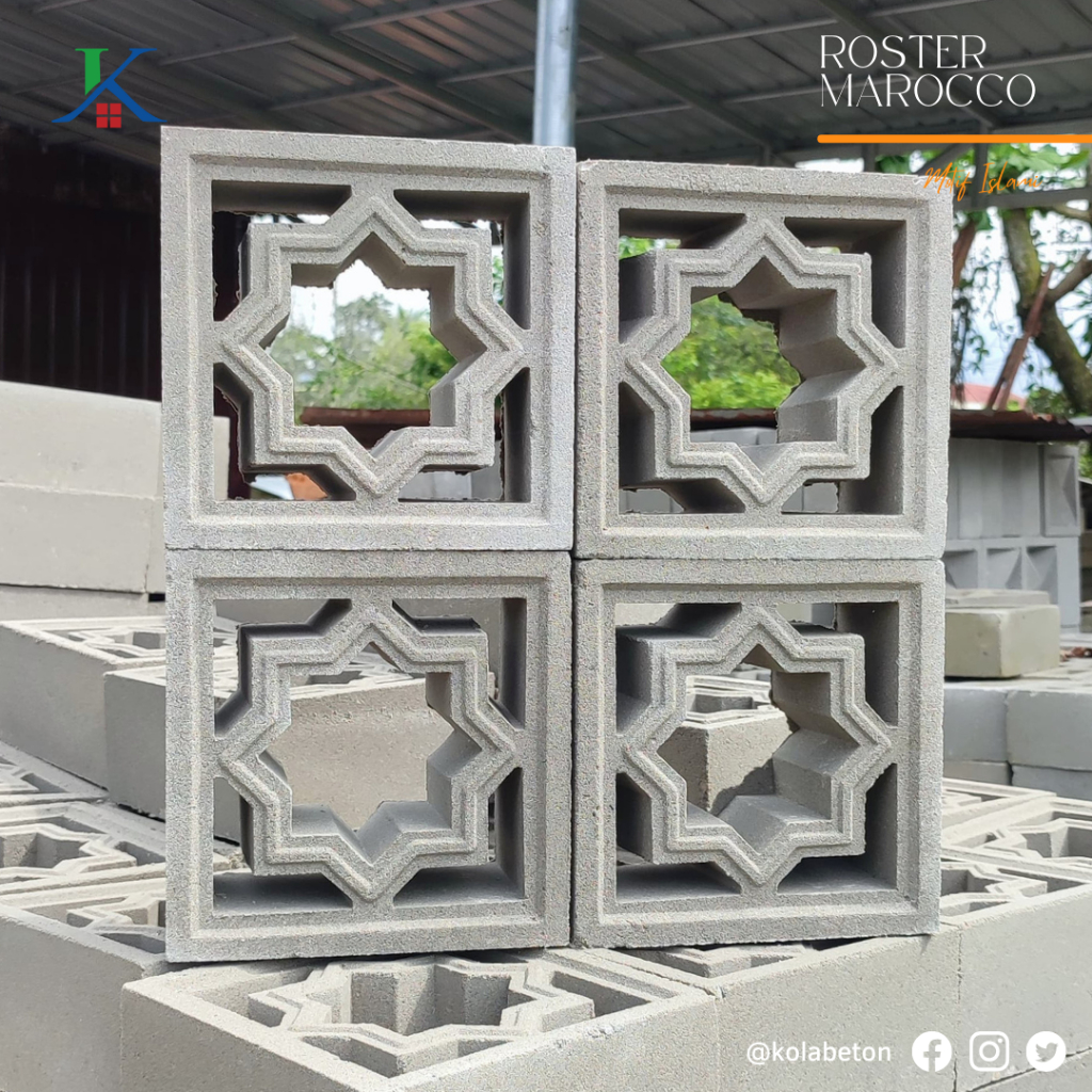 Jual Roster Beton Motif Islami Mahadewa Marocco Bintang | Shopee Indonesia