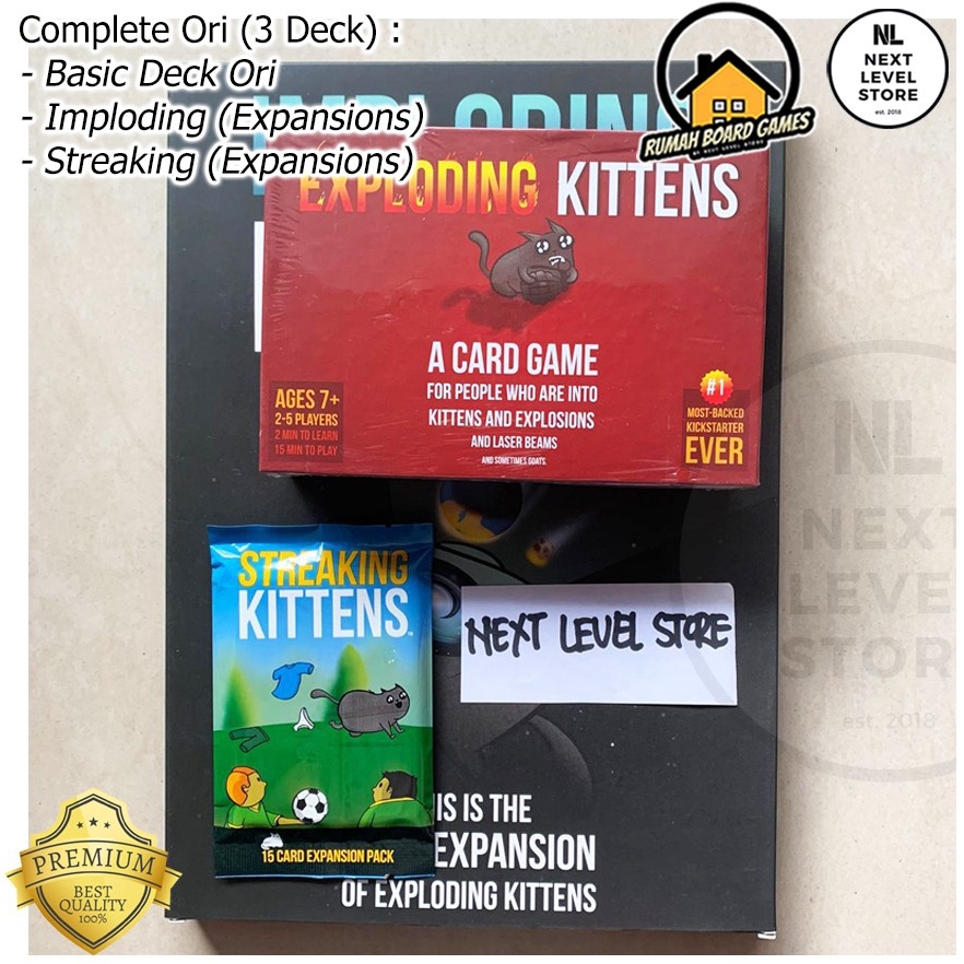 Jual KODE T56T Exploding Kittens Board Games ORI NSFW PARTY PACK ...