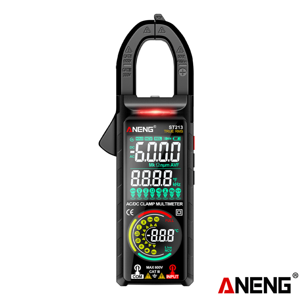 Jual Aneng ST213 Clamp Meter VA Reverse Color Display Screen Multimeter ...