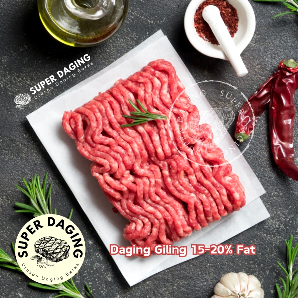 Jual Daging Sapi Giling / Minced Beef 15-20% Fat 1kg - Super Daging ...