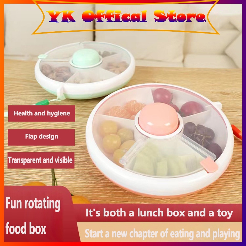 Jual Snack Tray Spinner Kotak Makan Snack Putar 5 Sekat | Shopee Indonesia