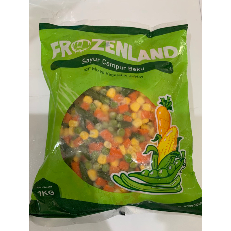 Jual Frozenland Mix Vegetable 1kg Shopee Indonesia