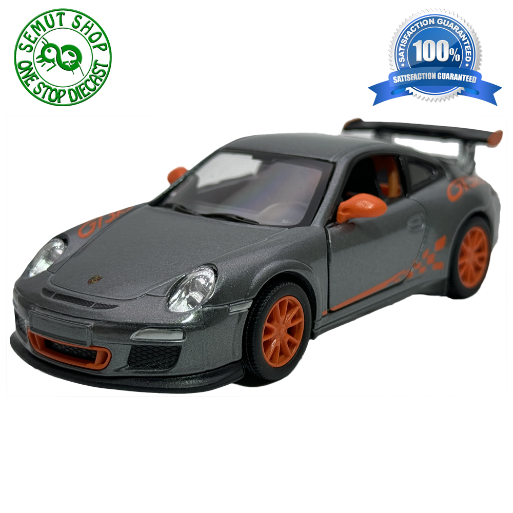 1:36 Scale Die Cast Grey Porsche 911 GT3 RS Sports Martinique